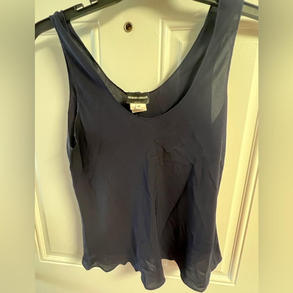 Navy lightweight Giorgio Armani camisole.